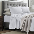 Parure de lit Tribeca Living en coton égyptien 1000 fils avec poche extra profonde