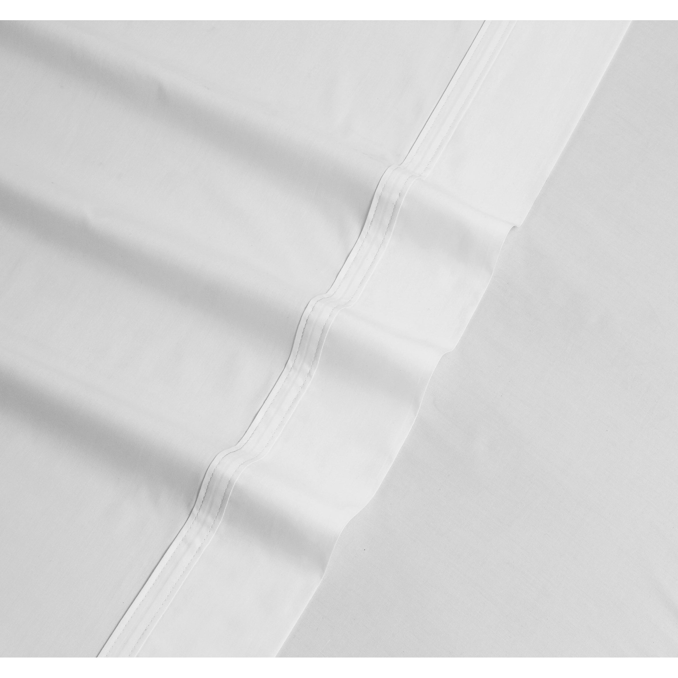 Parure de lit Tribeca Living en percale de coton à poches extra-profondes avec drap plat surdimensionné