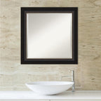 Miroir mural biseauté pour salle de bain - Cadre en bronze huilé Trio - Bronze huilé Trio