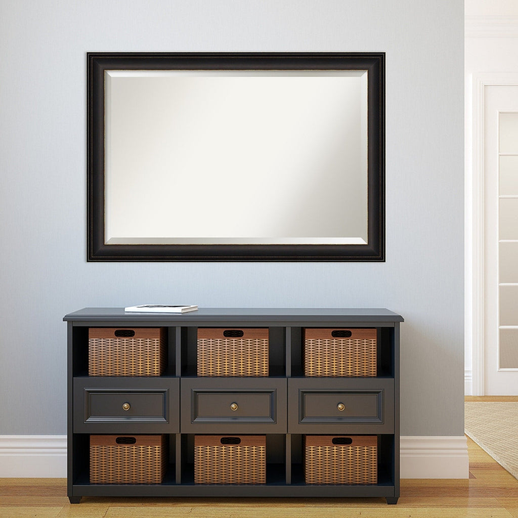 Miroir mural biseauté pour salle de bain - Cadre en bronze huilé Trio - Bronze huilé Trio