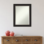 Miroir mural biseauté pour salle de bain - Cadre en bronze huilé Trio - Bronze huilé Trio