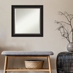Miroir mural biseauté pour salle de bain - Cadre en bronze huilé Trio - Bronze huilé Trio