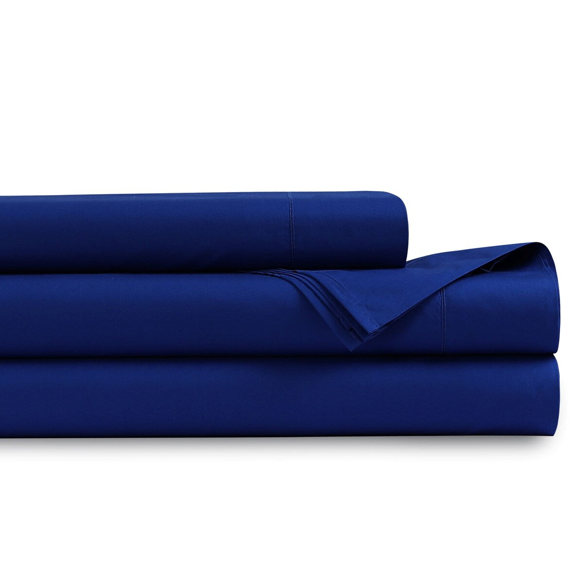 Parure de draps Tribeca Living en percale de coton biologique 400 fils avec poches extra profondes