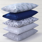 Parure de draps Tribeca Living en percale de coton biologique 400 fils avec poches extra profondes