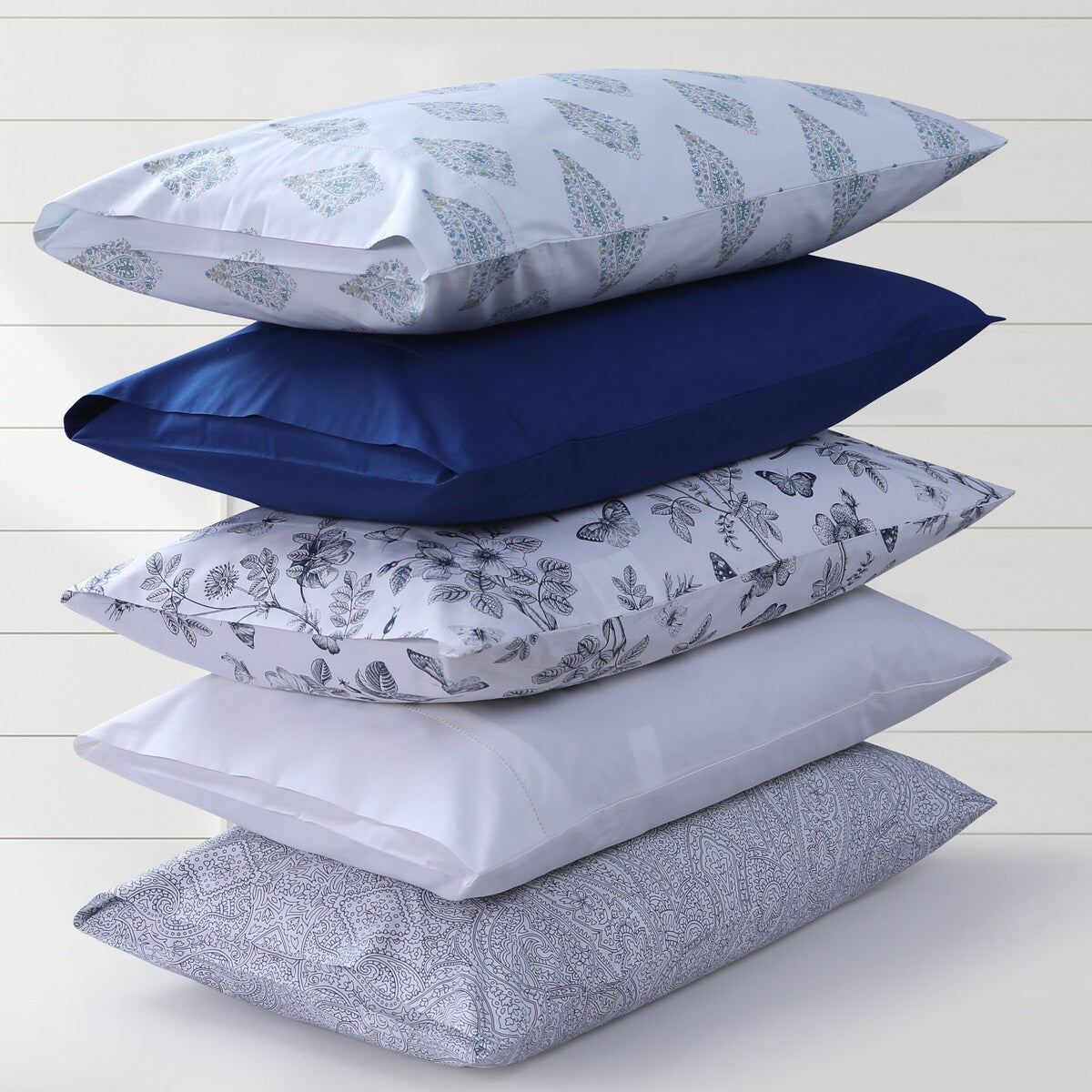 Parure de draps Tribeca Living en percale de coton biologique 400 fils avec poches extra profondes