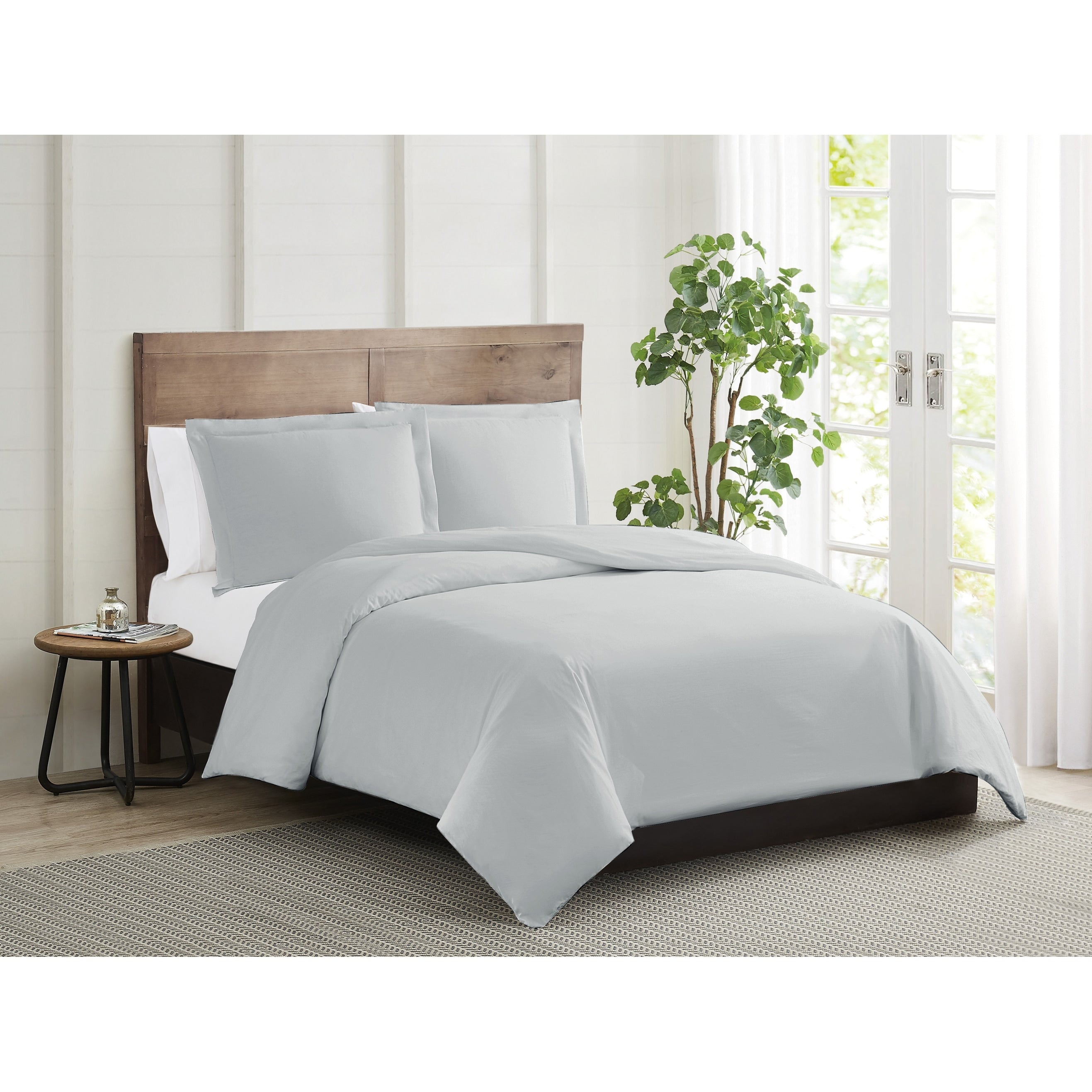 Ensemble housse de couette 3 pièces antimicrobienne Truly Calm Silver Cool