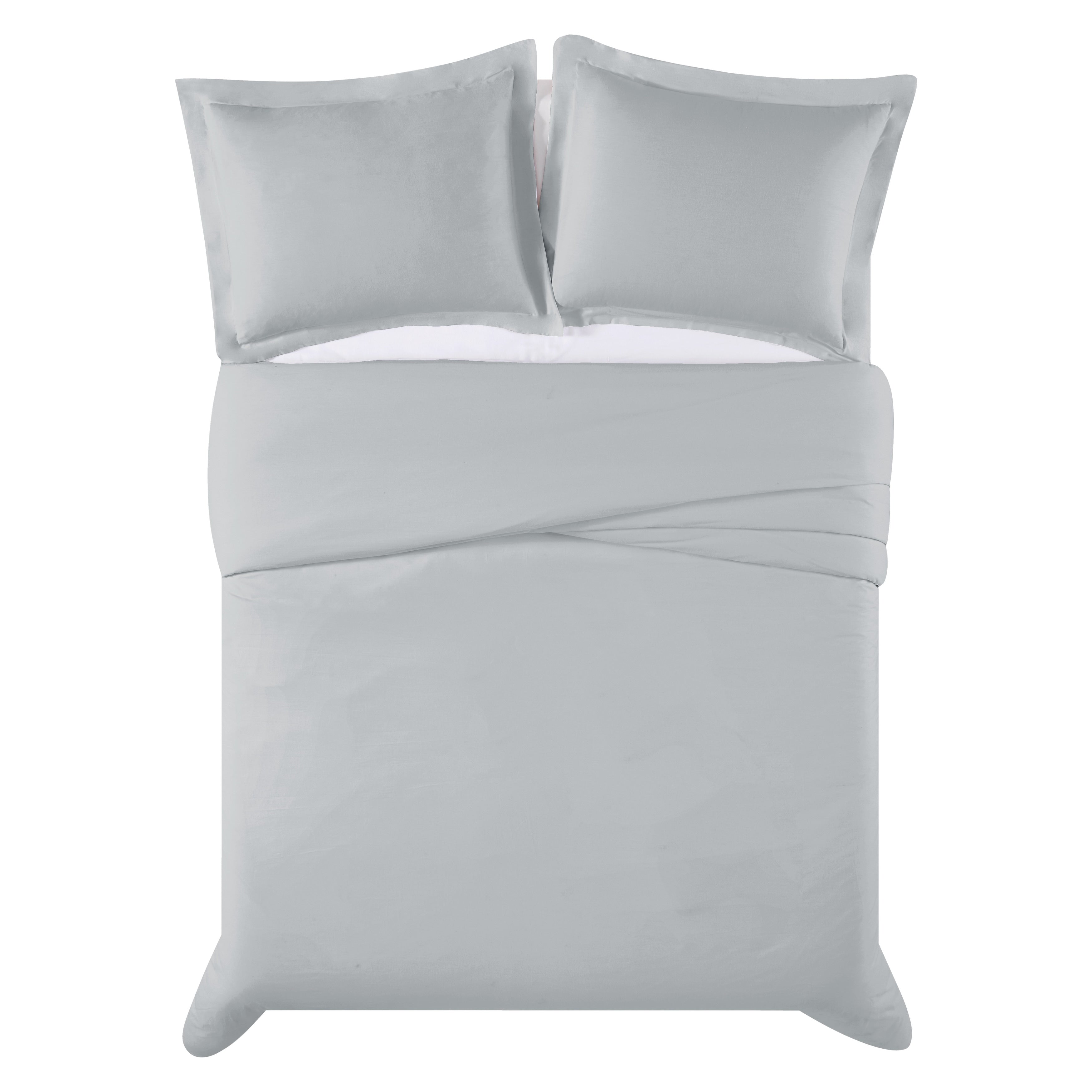 Ensemble housse de couette 3 pièces antimicrobienne Truly Calm Silver Cool