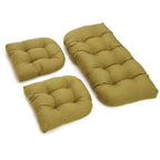 Tufted Outdoor Settee Cushion Set (Set of 3)