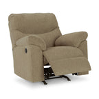 Fauteuil inclinable à bascule Tul, rembourrage en mousse de polyester, polyester brun bruyère