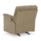 Fauteuil inclinable à bascule Tul, rembourrage en mousse de polyester, polyester brun bruyère