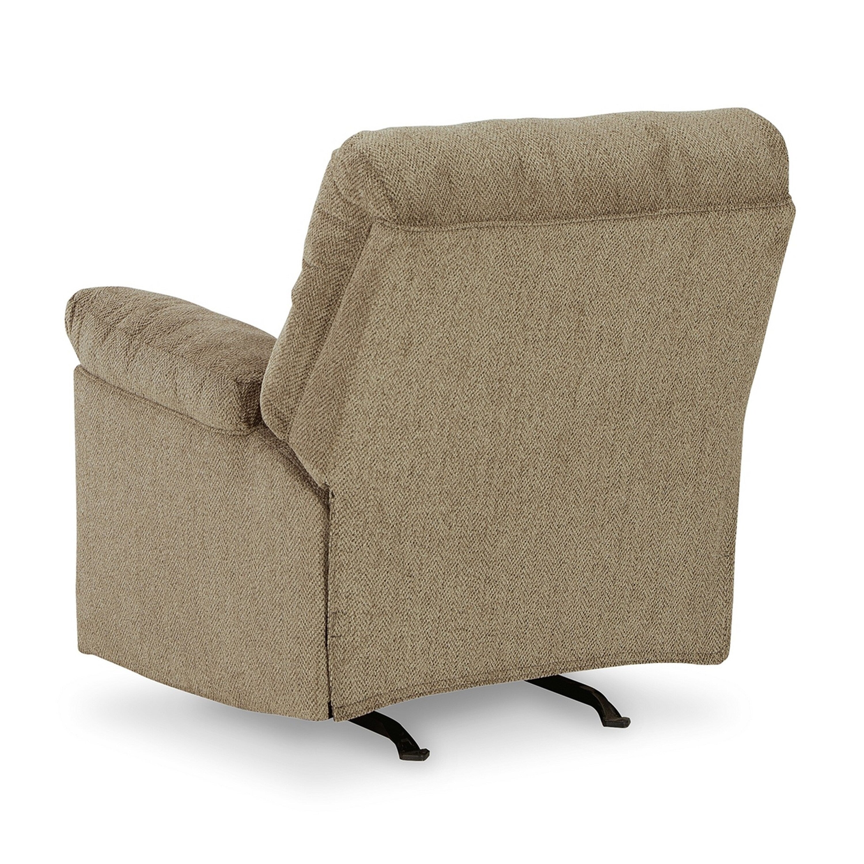 Fauteuil inclinable à bascule Tul, rembourrage en mousse de polyester, polyester brun bruyère