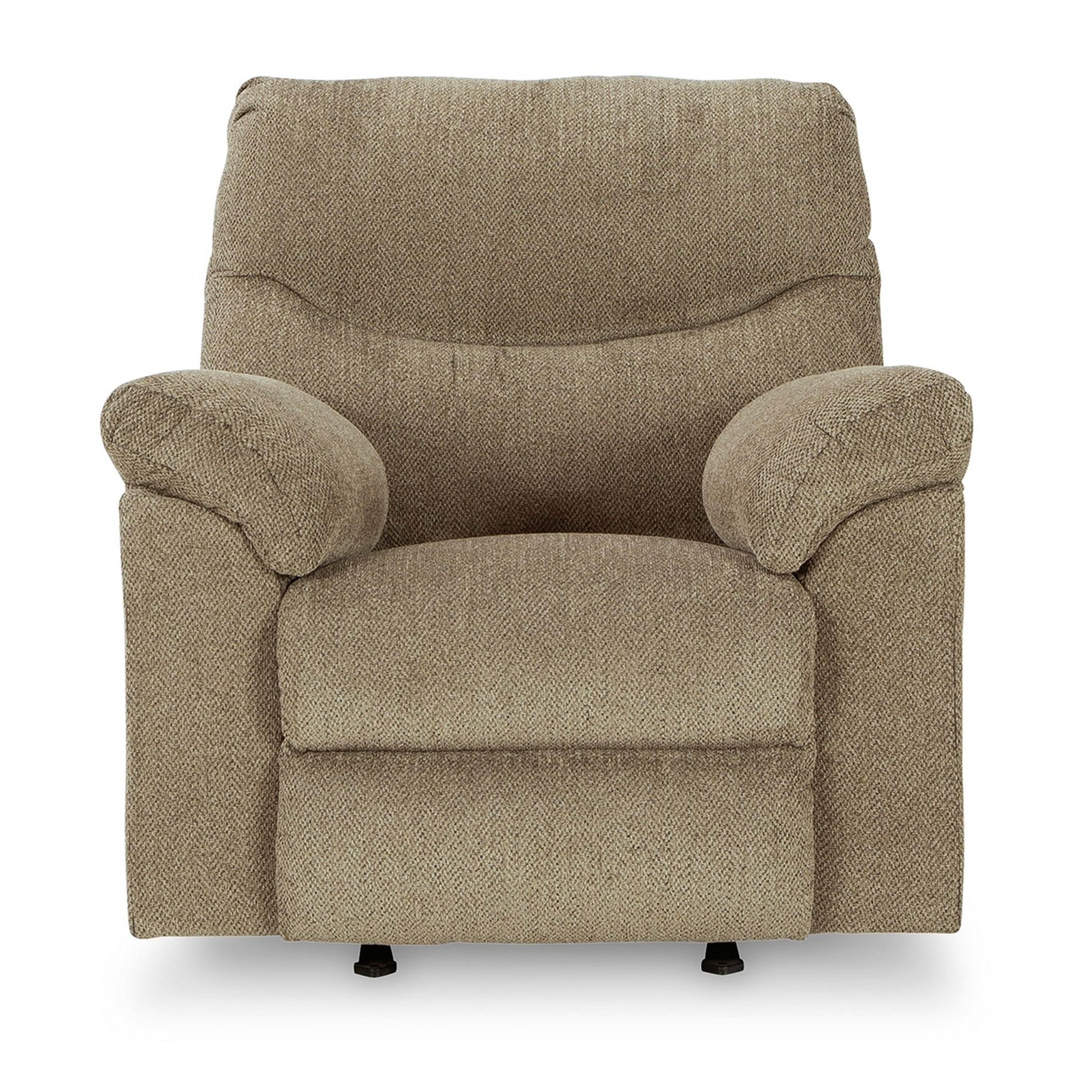 Fauteuil inclinable à bascule Tul, rembourrage en mousse de polyester, polyester brun bruyère