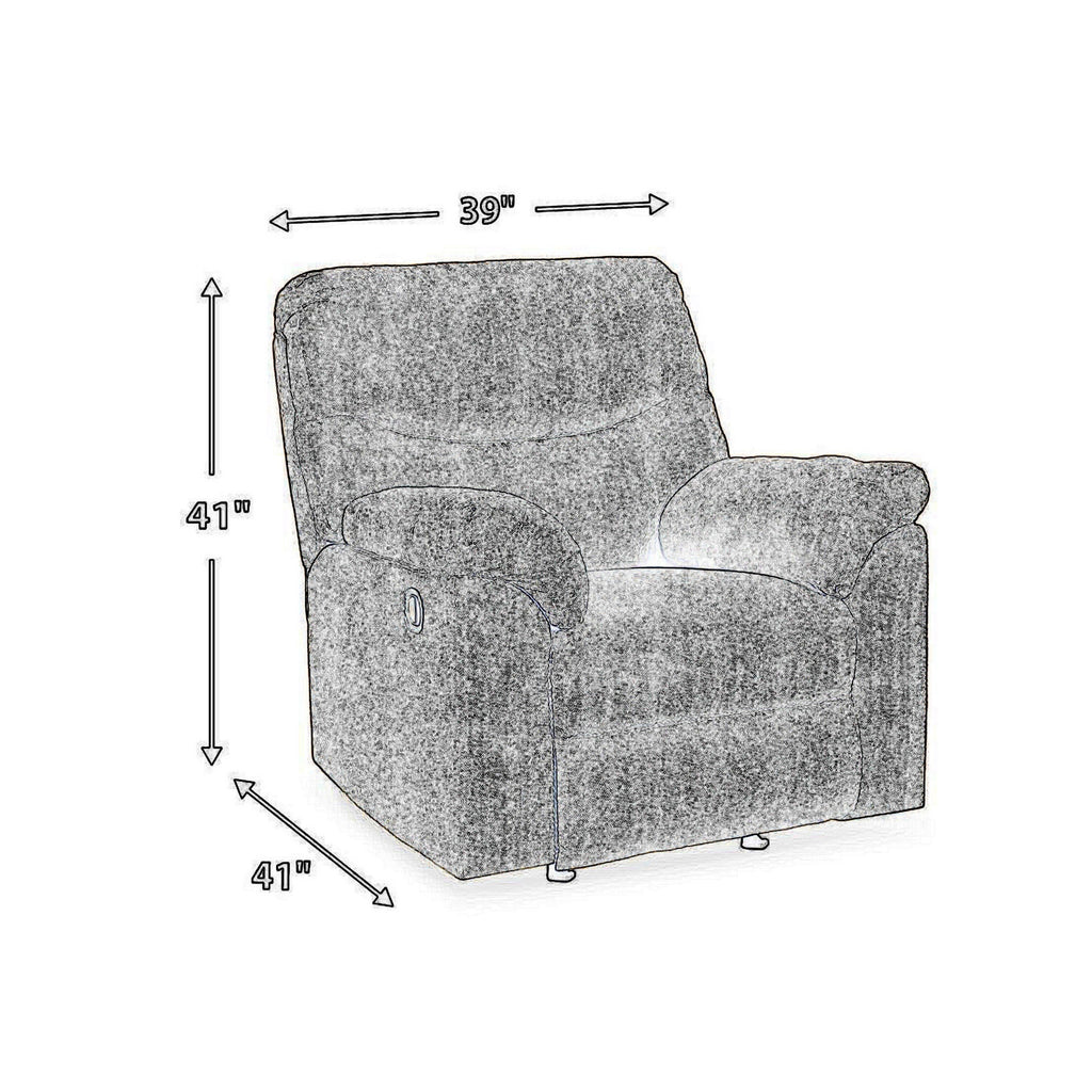 Fauteuil inclinable à bascule Tul, garnissage en mousse de polyester, polyester gris mastic