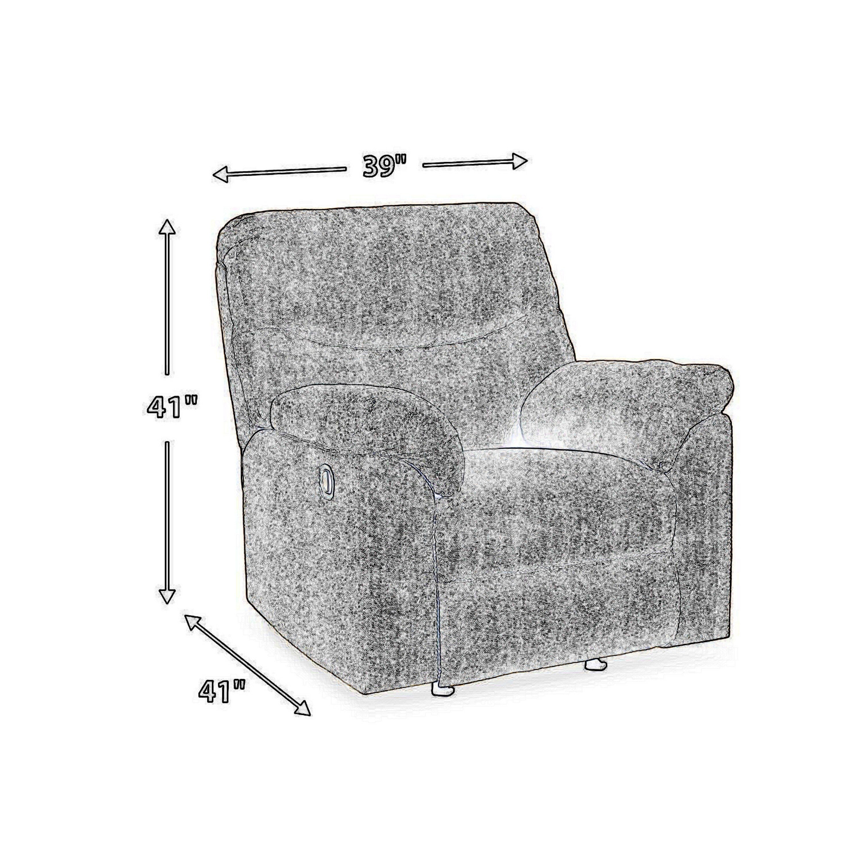 Fauteuil inclinable à bascule Tul, garnissage en mousse de polyester, polyester gris mastic