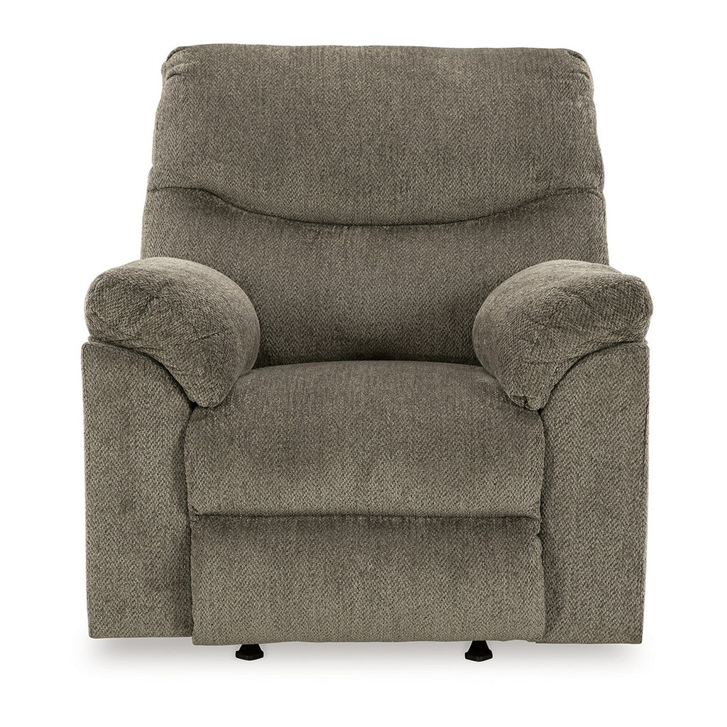 Fauteuil inclinable à bascule Tul, garnissage en mousse de polyester, polyester gris mastic