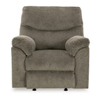 Fauteuil inclinable à bascule Tul, garnissage en mousse de polyester, polyester gris mastic