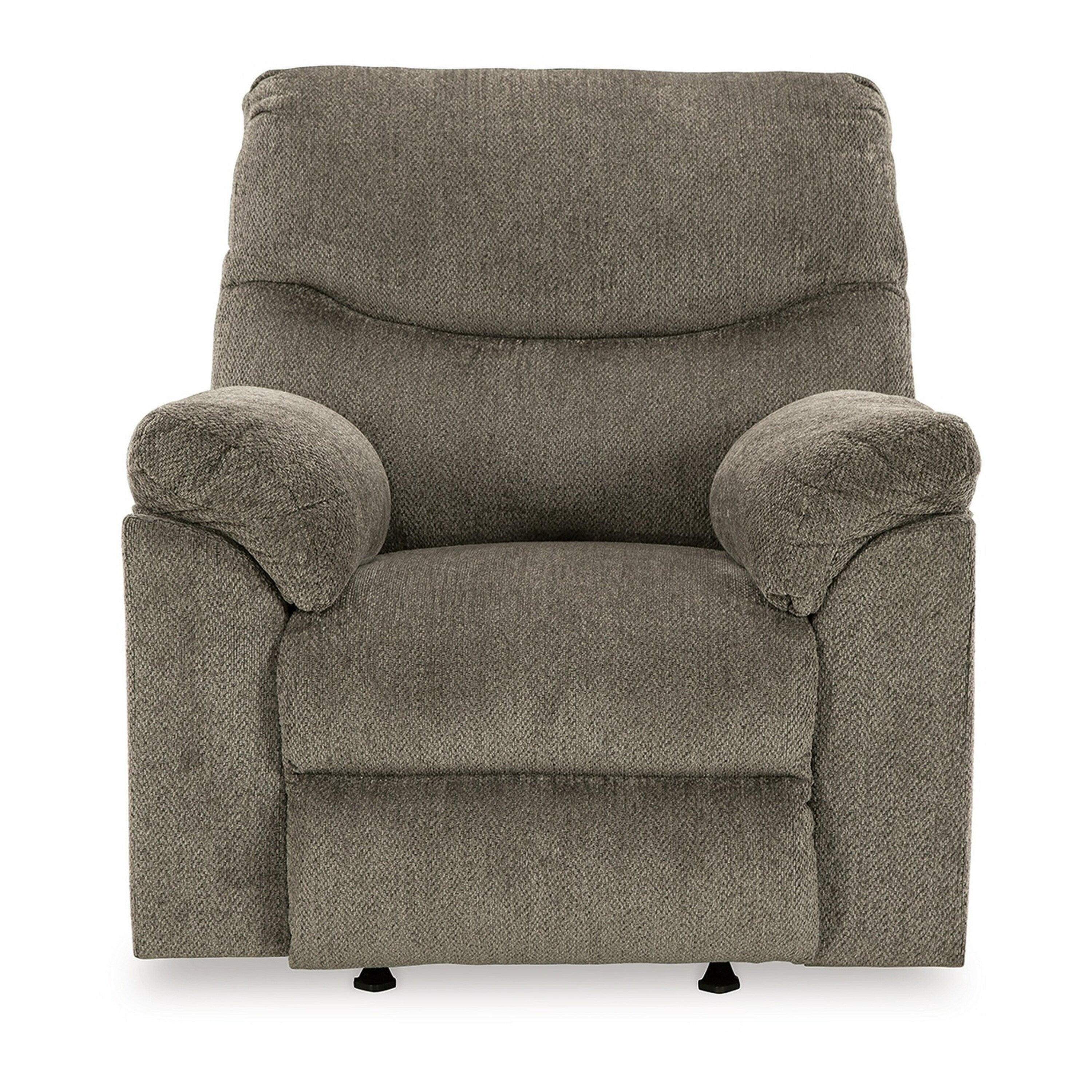 Fauteuil inclinable à bascule Tul, garnissage en mousse de polyester, polyester gris mastic