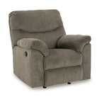 Fauteuil inclinable à bascule Tul, garnissage en mousse de polyester, polyester gris mastic