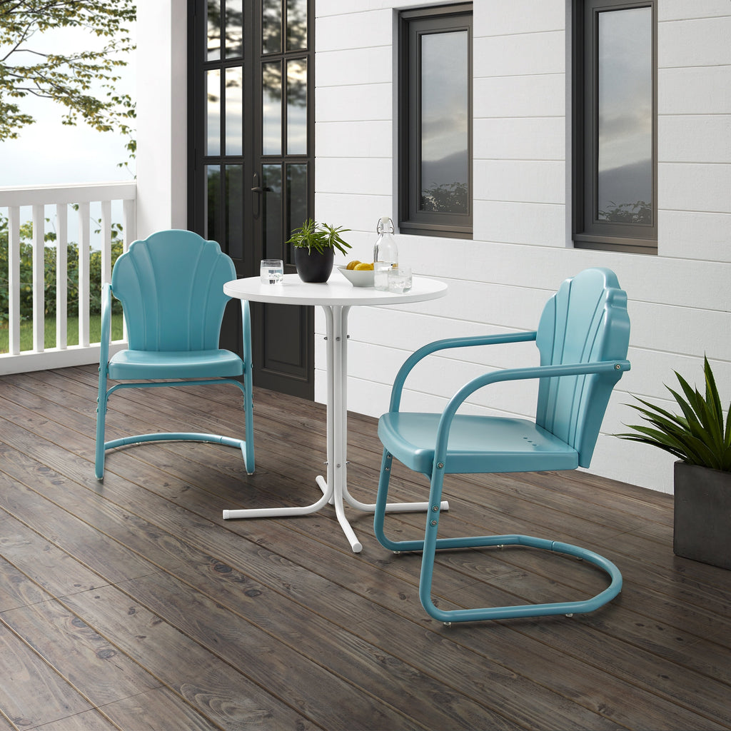 Ensemble bistro d'extérieur Crosley Tulip 3 pièces – 98 l x 29 p x 32,88 h