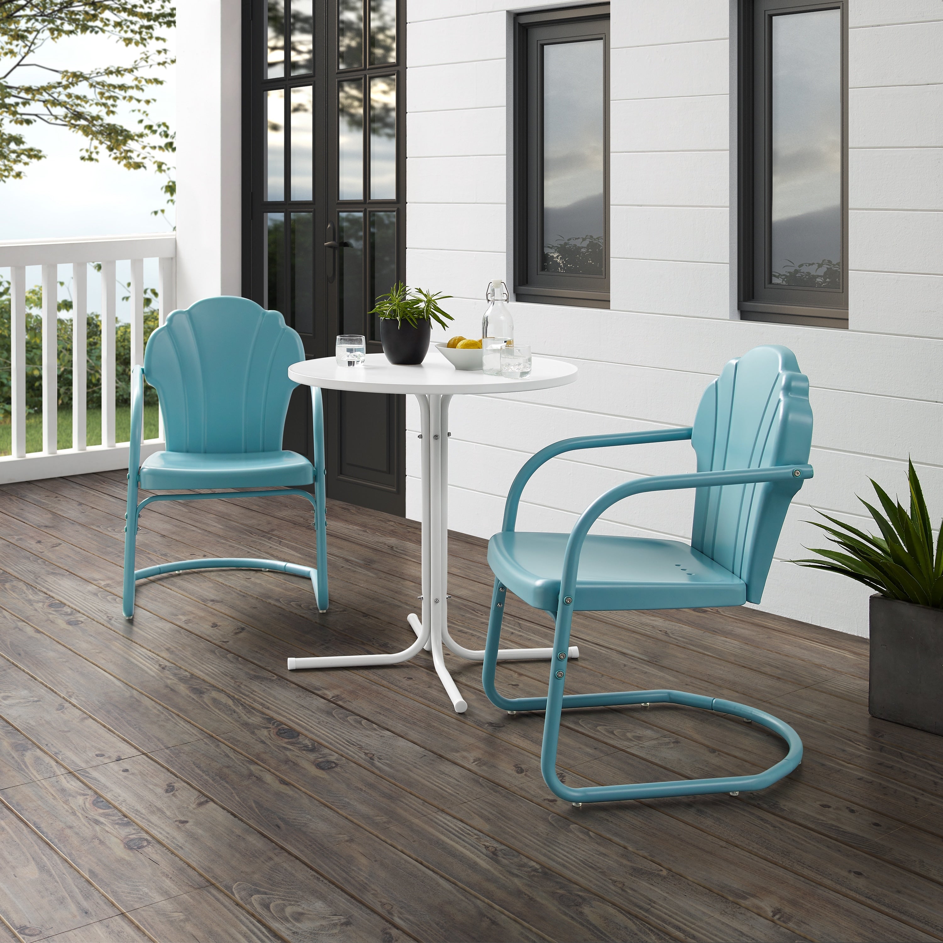 Ensemble bistro d'extérieur Crosley Tulip 3 pièces – 98 l x 29 p x 32,88 h