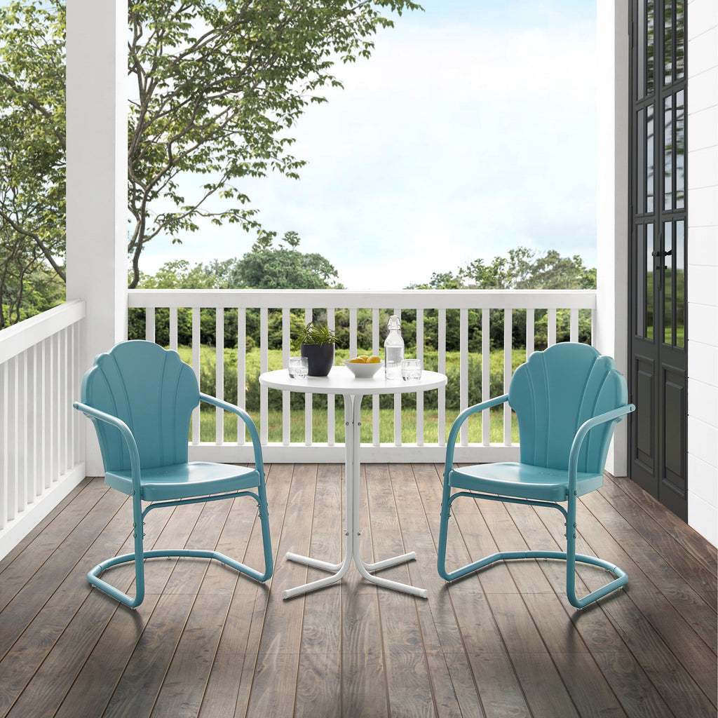 Ensemble bistro d'extérieur Crosley Tulip 3 pièces – 98 l x 29 p x 32,88 h