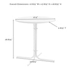 Ensemble bistro d'extérieur Crosley Tulip 3 pièces – 98 l x 29 p x 32,88 h