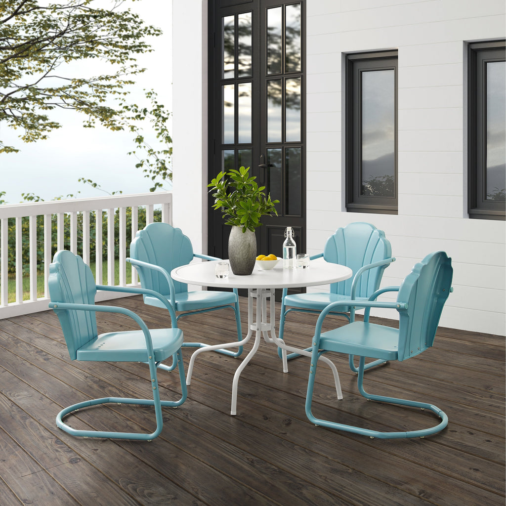 Ensemble de salle à manger d'extérieur Crosley Tulip 5 pièces - 98 L x 98 P x 32,88 H