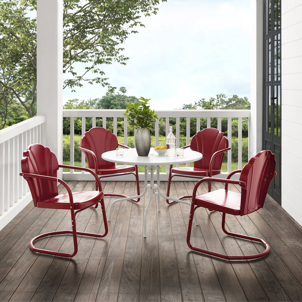Ensemble de salle à manger d'extérieur Crosley Tulip 5 pièces - 98 L x 98 P x 32,88 H