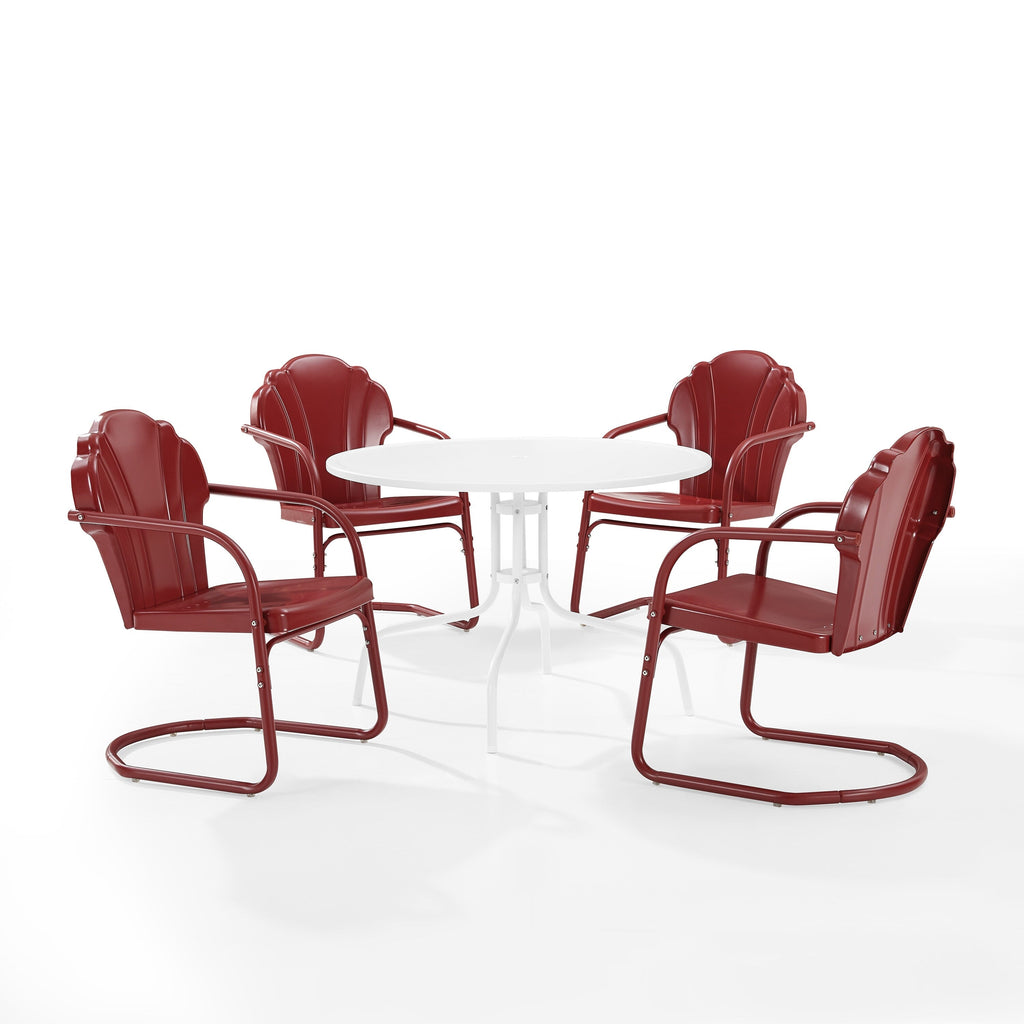 Ensemble de salle à manger d'extérieur Crosley Tulip 5 pièces - 98 L x 98 P x 32,88 H
