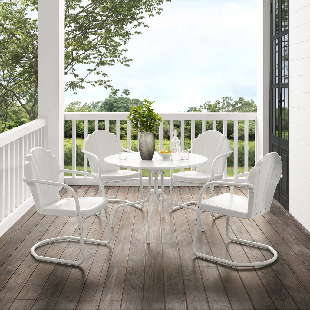 Ensemble de salle à manger d'extérieur Crosley Tulip 5 pièces - 98 L x 98 P x 32,88 H
