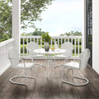 Ensemble de salle à manger d'extérieur Crosley Tulip 5 pièces - 98 L x 98 P x 32,88 H