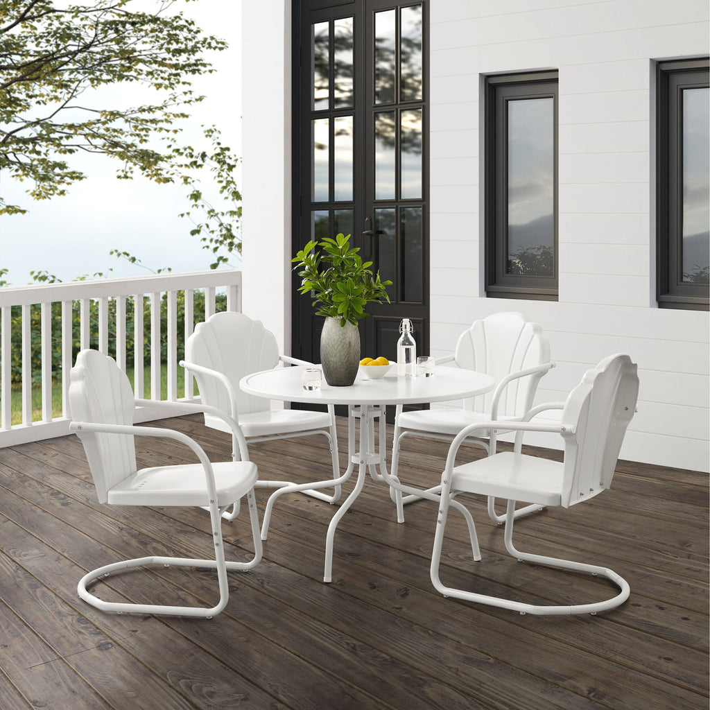 Ensemble de salle à manger d'extérieur Crosley Tulip 5 pièces - 98 L x 98 P x 32,88 H
