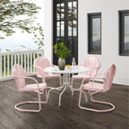 Ensemble de salle à manger d'extérieur Crosley Tulip 5 pièces - 98 L x 98 P x 32,88 H
