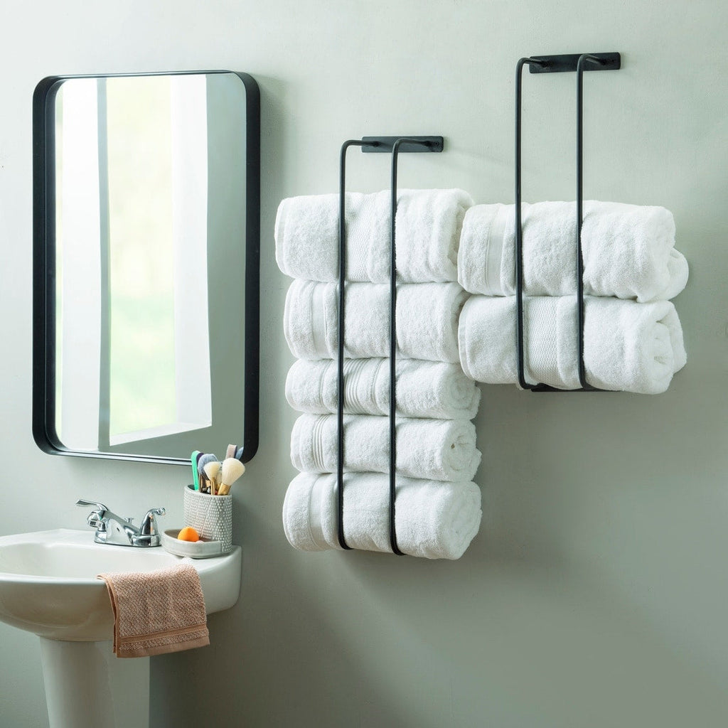 Porte-serviettes mural en métal Tuttle (lot de 2)