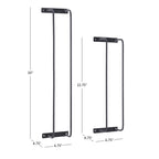 Porte-serviettes mural en métal Tuttle (lot de 2)