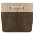 Lot de 3 paniers de rangement en sergé, noir