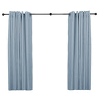Tringles à rideaux industrielles UTOPIA ALLEY de 2,5 cm pour fenêtres, occultantes, enveloppantes, style rustique, noir mat