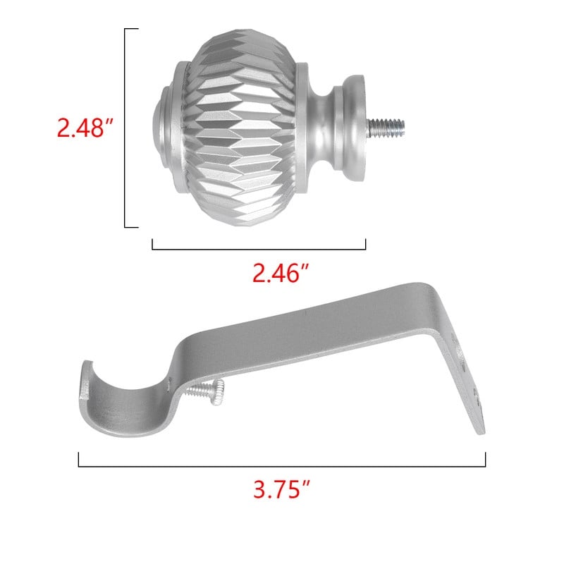 Tringle à rideaux murale UTOPIA ALLEY de 1,9 cm (3/4 po) - Tringles à rideaux réglables, tringles à rideaux dorées, tringles à rideaux décoratives pour chambre à coucher