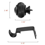 Tringle à rideaux murale UTOPIA ALLEY de 1,9 cm (3/4 po) - Tringles à rideaux réglables, tringles à rideaux dorées, tringles à rideaux décoratives pour chambre à coucher