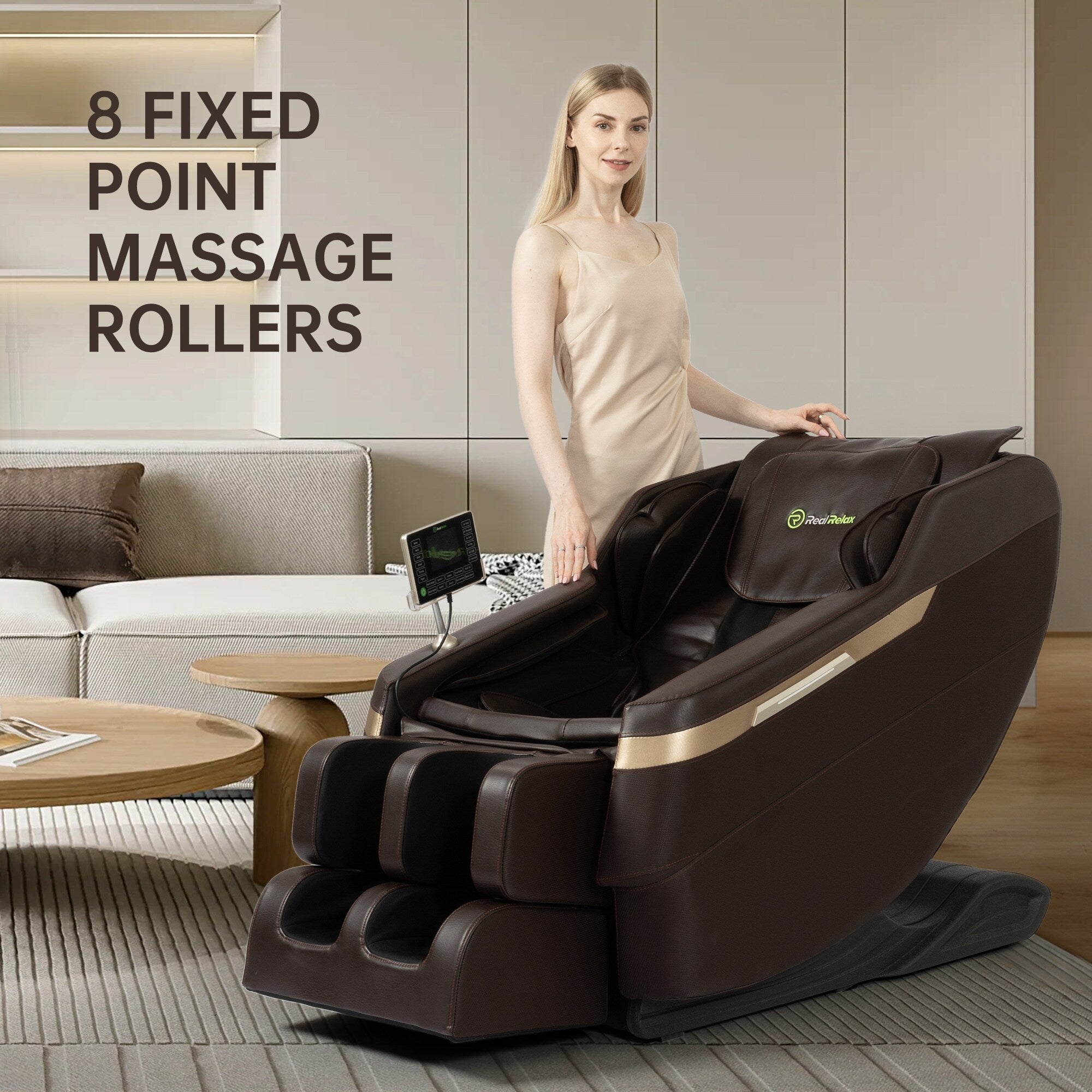 Fauteuil de massage chauffant pour tout le corps Ukuowu Favor-BS02 avec mode zéro gravité et lecteur de musique Bluetooth