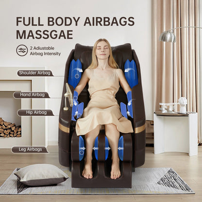 Fauteuil de massage chauffant pour tout le corps Ukuowu Favor-BS02 avec mode zéro gravité et lecteur de musique Bluetooth