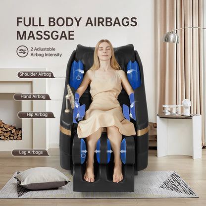 Fauteuil de massage chauffant pour tout le corps Ukuowu Favor-BS02 avec mode zéro gravité et lecteur de musique Bluetooth