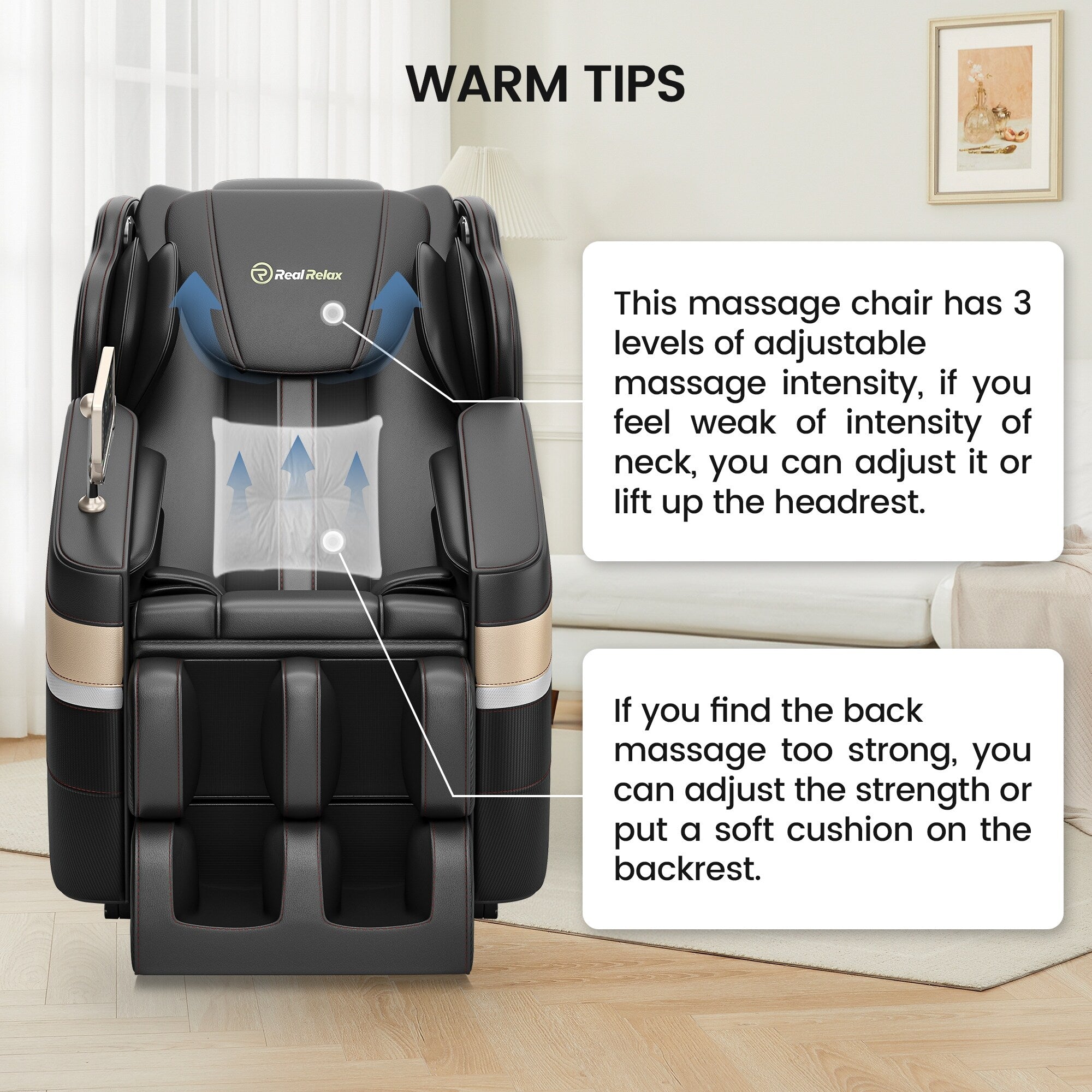 Fauteuil de massage chauffant pour tout le corps Ukuowu Favor-BS04 avec mode zéro gravité et lecteur de musique Bluetooth