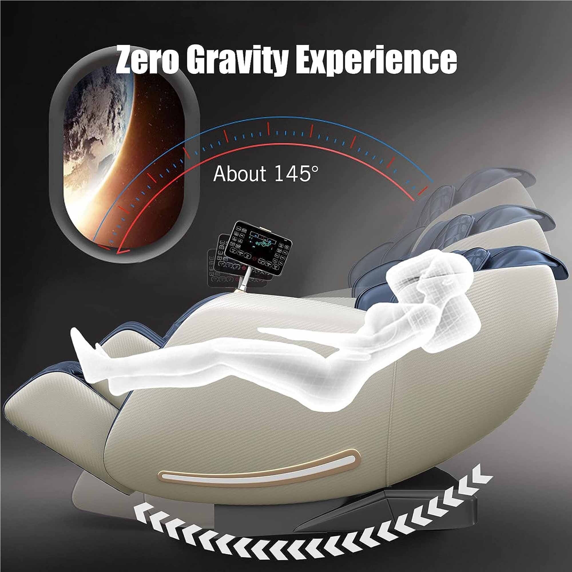Le tout nouveau fauteuil de massage Ukuowu avec gravité zéro pour tout le corps, SL Track, Body Scan et chauffage