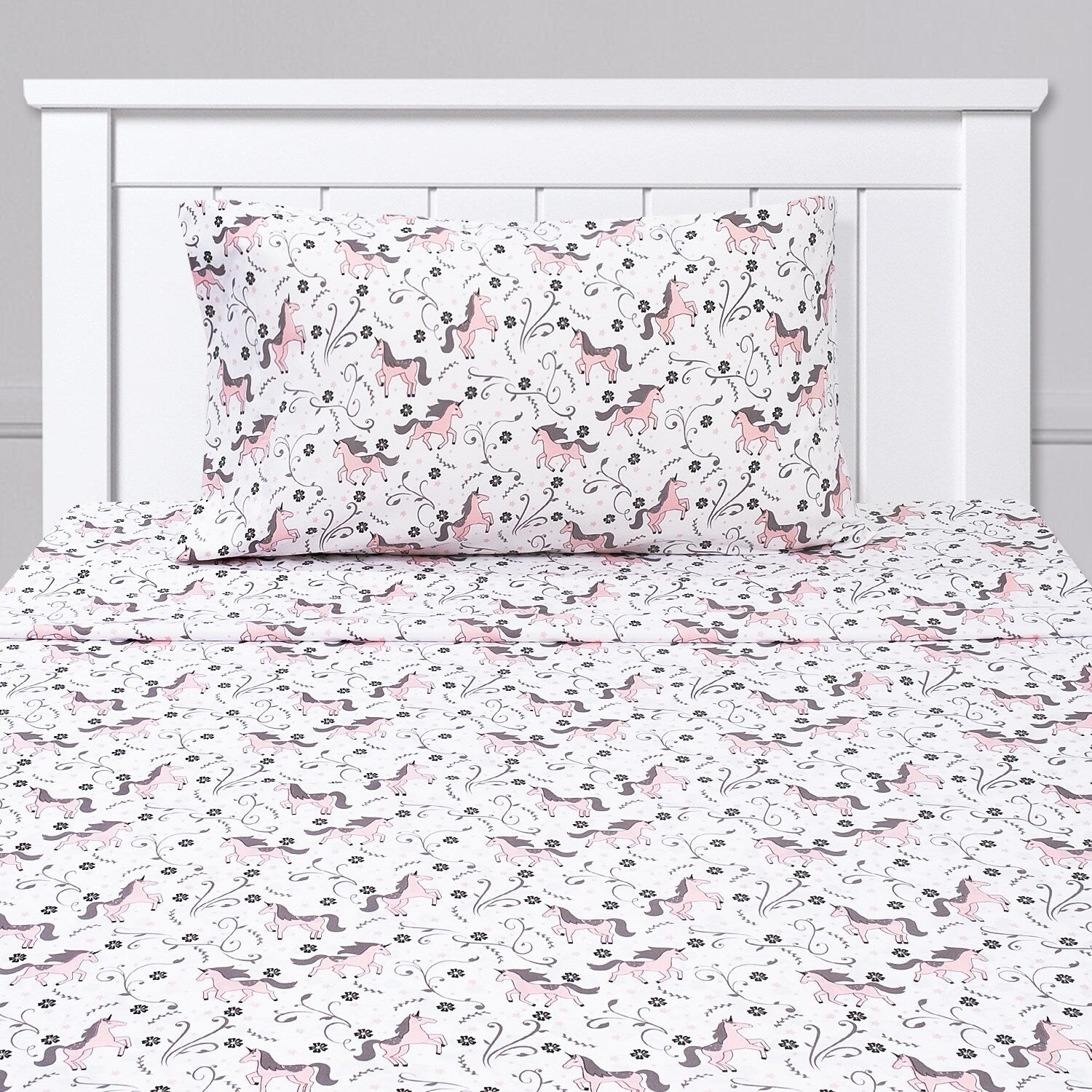 Parure de draps Licornes de Sweet Home Collection
