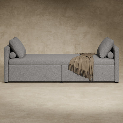 Chaise longue rembourrée avec 2 tiroirs par Harper&amp;Bright Designs