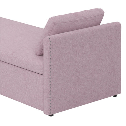 Chaise longue rembourrée avec 2 tiroirs par Harper&amp;Bright Designs