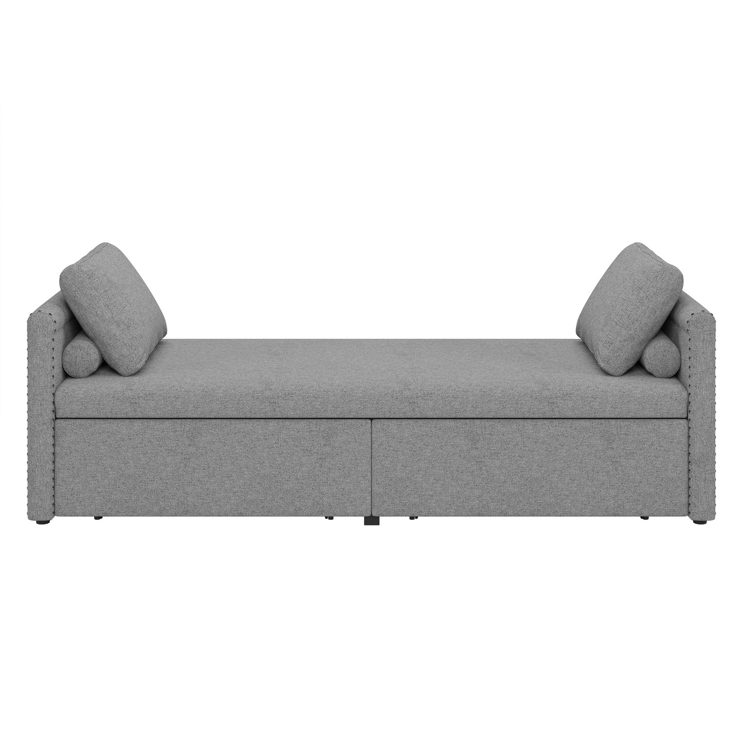 Chaise longue rembourrée avec 2 tiroirs par Harper&amp;Bright Designs