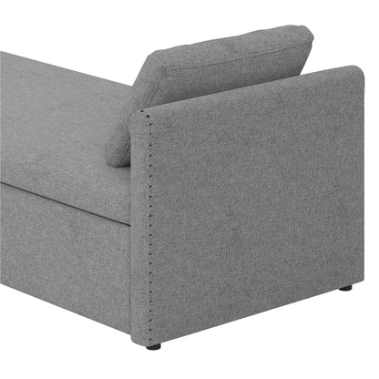 Chaise longue rembourrée avec 2 tiroirs par Harper&amp;Bright Designs