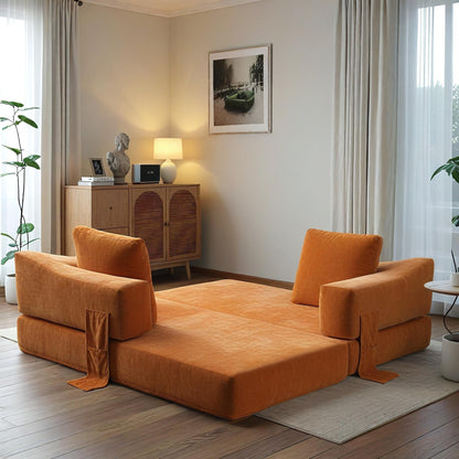 Canapé-lit convertible rembourré 70,87 $, fauteuil convertible, canapé de sol confortable pour salon, chambre, tissu chenille